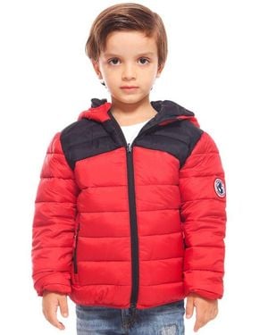 Rokka&Rolla Kids' Reversible Puffer Jacket - Red
