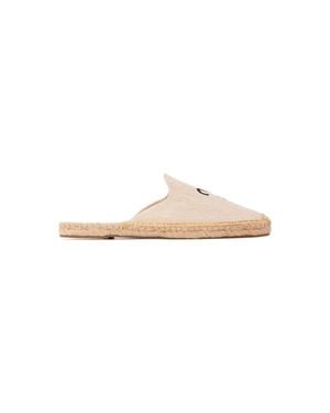 Soludos The Smoking Mule Embroidery Espadrille - White