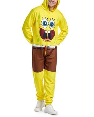 Opposuits Spongebob Hooded Jumpsuit - Yellow