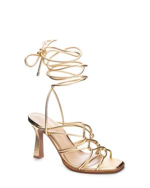 42 GOLD Lava Ankle Tie Sandal - Metallic