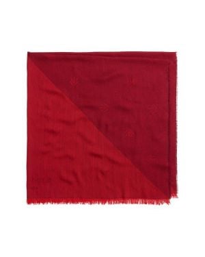 Rag & Bone Geo Dagger Wool Blend Square Scarf - Red