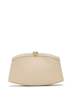 Ted Baker Aster Leather Clutch - Natural
