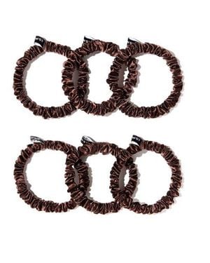 Drowsy Sleep CO Skinny Scrunchie Set - Brown