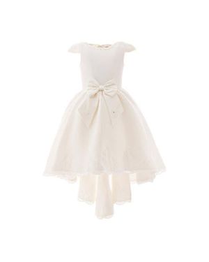 Tulle Cresci Hilo Bow Dress - White