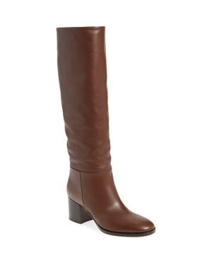Gianvito Rossi Block Heel Tall Boot - Brown