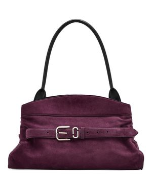 Marc Jacobs The Dakota Large Suede Satchel - Purple