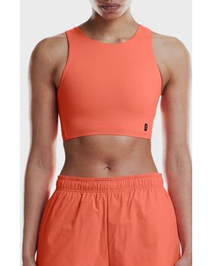 On Shoes Core 2-In-1 Crop Performance Tank - Orange