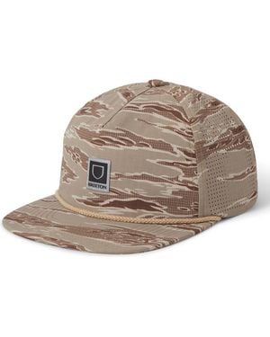 Brixton Journey Mp Performance Snapback Hat - Brown