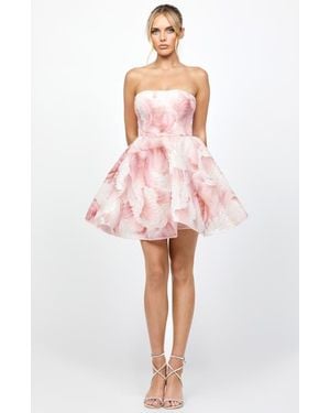 Bariano Beya Strapless A Line Mini - Pink