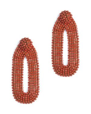 Deepa Gurnani Bianca Earrings - Red
