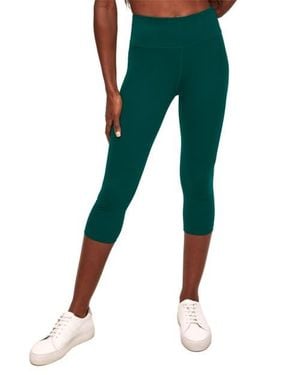 Walkpop Cali Everyday Activewear Crop Legging - Green