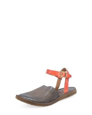 A.s.98 Rodrick Ankle Strap Flat - White