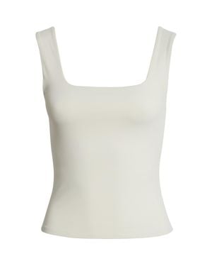 Open Edit Square Neck Tank - White