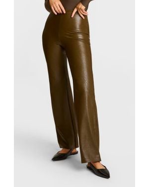 Commando Wide Leg Faux Leather Pants - Multicolor