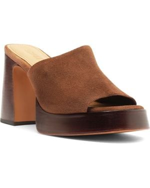 SCHUTZ SHOES Rowan Platform Sandal - Brown