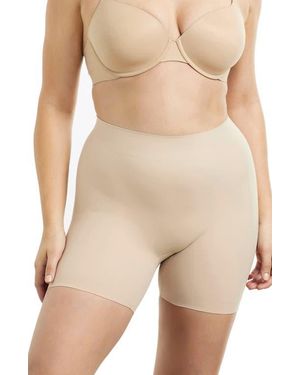Tc Fine Intimates Sleek Essentials Mid Thigh Shaping Shorts - Natural