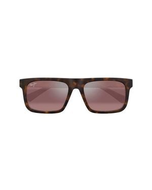 Maui Jim Opio 53Mm Polarizedplus2 Rectangular Sunglasses - Multicolor