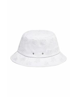 Vilebrequin Embroidered Bucket Hat Turtles All Over - White