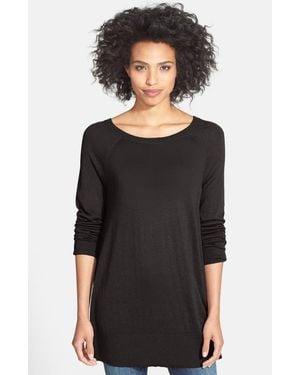 Halogen® Hi Lo Sweater - Black