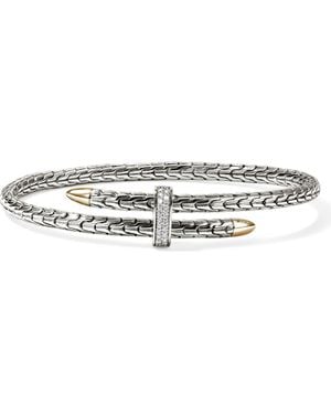 John Hardy Spear Bangle, 4Mm - Metallic
