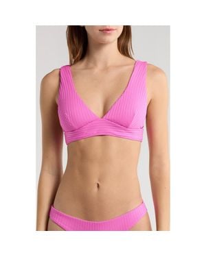 Rip Curl Premium Surf Rib Bikini Top - Purple