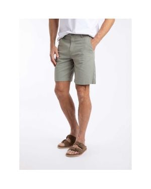 Weird Fish Charleston Textured Chino Shorts - Gray