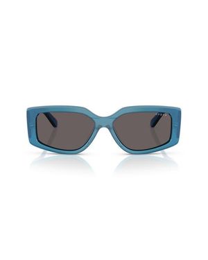 Vogue 55Mm Rectangular Sunglasses - Blue