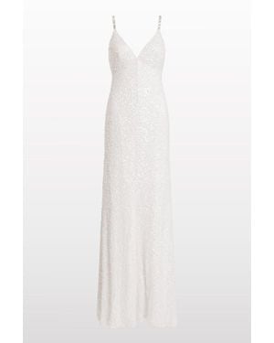 Jenny Packham Nora Sequin-Embellished Gown - White