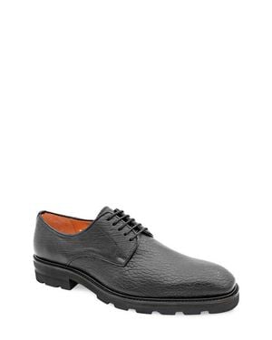 Mezlan Grained Leather Derby - Gray