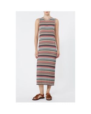 Weekend by Maxmara Stripe Knit Tank Dress - White