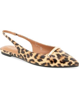 Christian Siriano Kimbal Pointed Toe Slingback Flat - Metallic