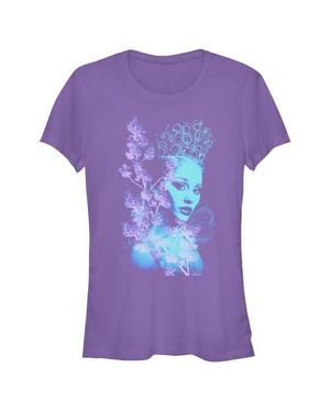 Wicked: For Good Junior's Glinda Double Exposure Portrait T-Shirt - Purple