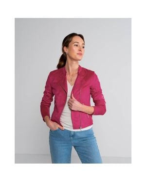 Kettlewell Rachel Cropped Biker Jacket - Red