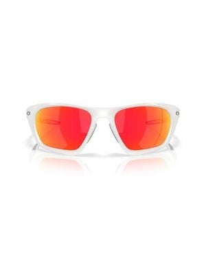 Oakley Lateralis 60Mm Polarized Prizm Rectangle Sunglasses - Red