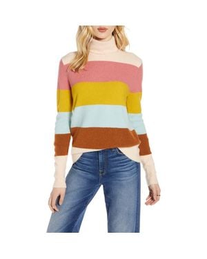 Halogen® Turtleneck Sweater - Orange