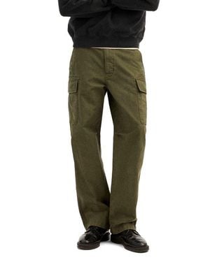 Madewell Straight Leg Cotton Cargo Pants - Green