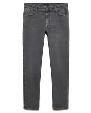 Mango Patrick Slim Fit Ultra Soft Touch Jeans - Gray
