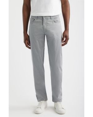 Brax Cadiz Ultralight Straight Leg Stretch Cotton Pants - Gray