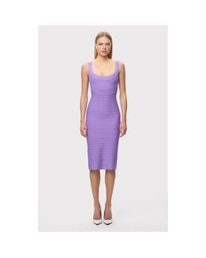 Hervé Léger The Solara Dress - Purple