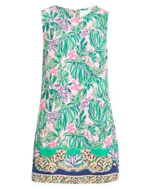 Lilly Pulitzer Edita Sleeveless Floral Shift Minidress - Green