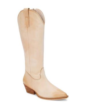 Matisse Remington Knee High Western Boot - White