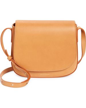 Mansur Gavriel Classic Leather Crossbody Bag - Natural