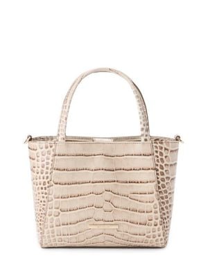 Brahmin Small Mona Croc Embossed Leather Tote - Multicolor
