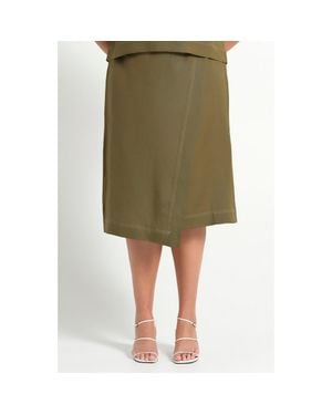 Estelle Sonnet Wrap Skirt - Green