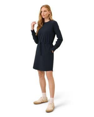 Pact Organic Cotton Cloudknit Sweatshirt Dress - Blue