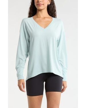 Zella Breathe Long Sleeve T-Shirt - Blue