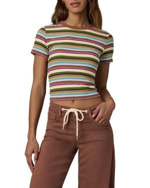 Joe's Jeans The Stripe Rib Baby T-Shirt - Brown