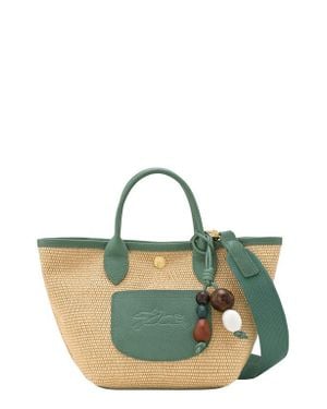 Longchamp Extra Small Le Pliage Panier Ceramique Top Handle Bag - Green