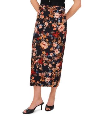 Ted Baker Floral Belted Midi Skirt - Multicolor