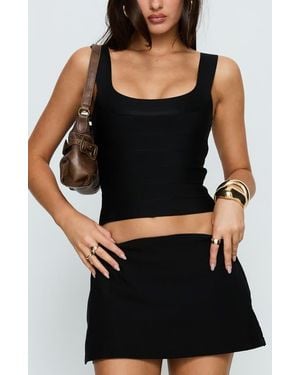 Princess Polly Jourdan Bandage Crop Tank - Black